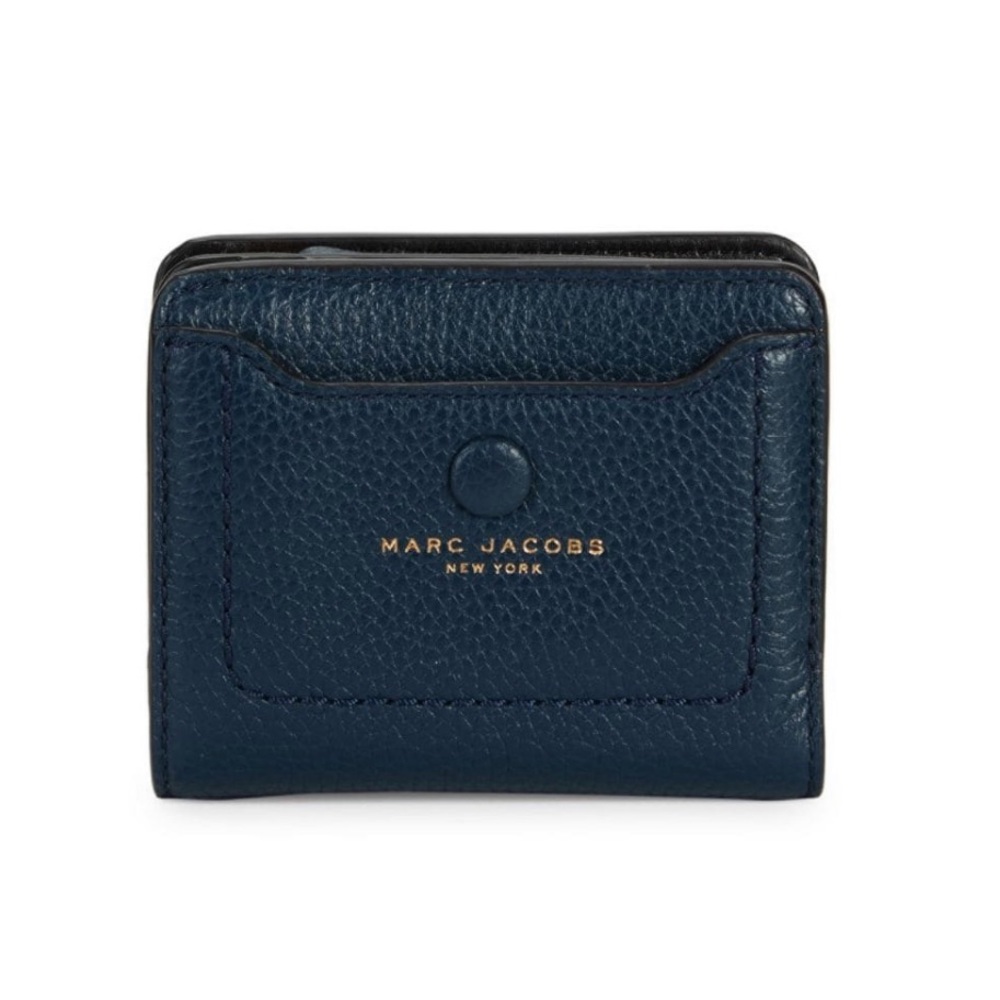 Marc Jacobs Dark Blue Leather Wallet